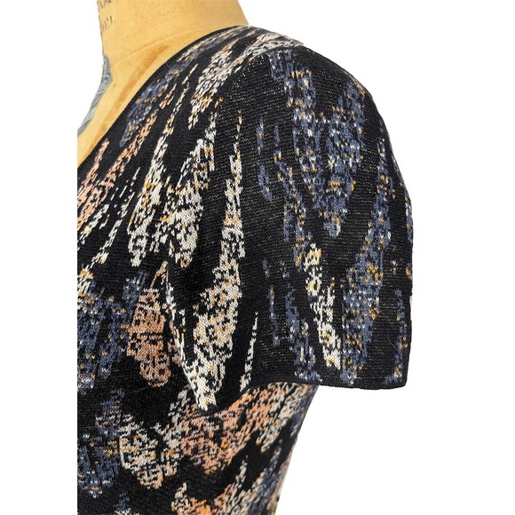 BCBGMaxAzria Midi Dress Short Sleeve Silk Blend - Picture 10 of 12